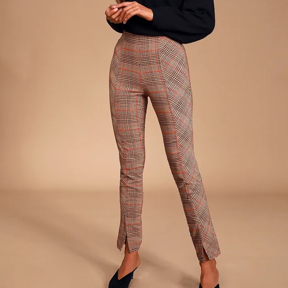 Free People // Plaid Pull On Flyin High Pants